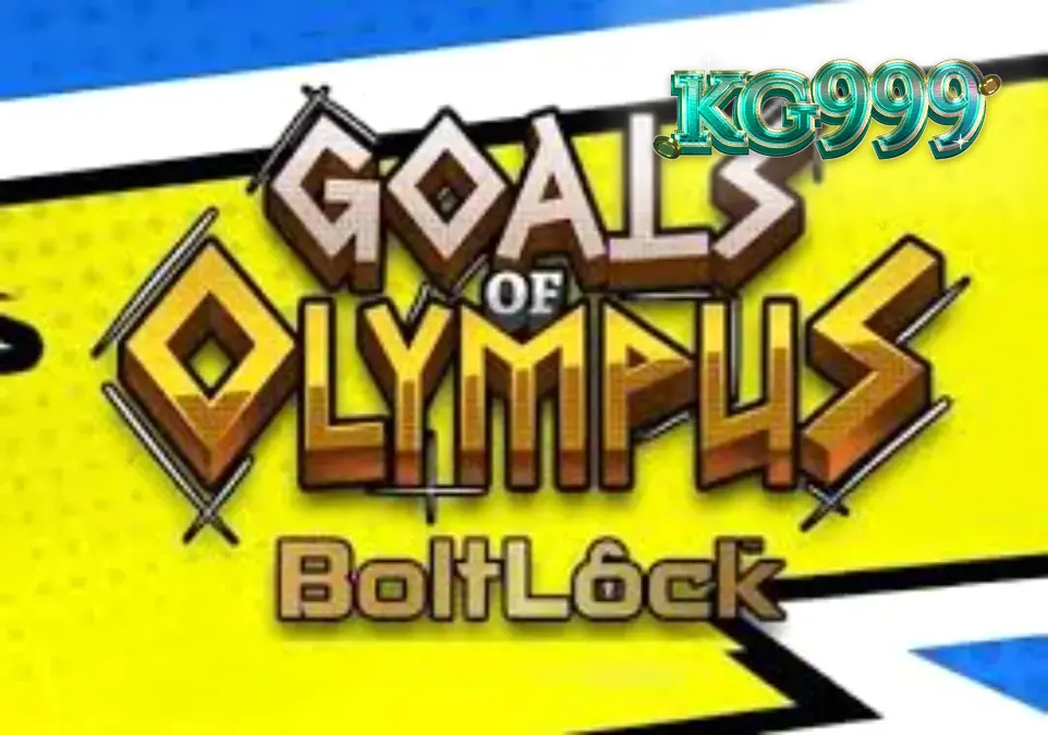 Goals of Olympus BoltLock slot game interface featuring Zeus and football elements